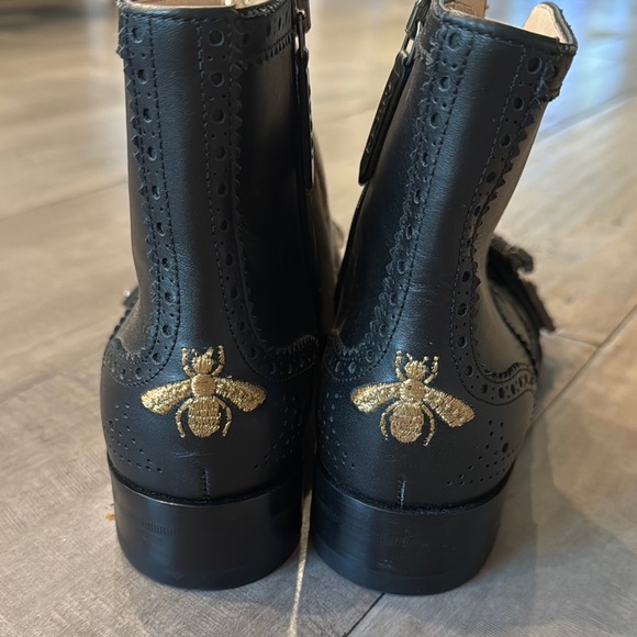 GUCCI Horsebit Leather Ankle Boot - Picture 3 of 7